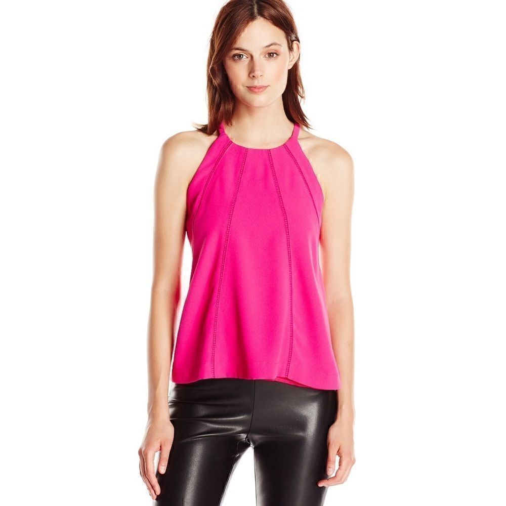NWT Greylin Blane Blouse-Fuschia Size Large